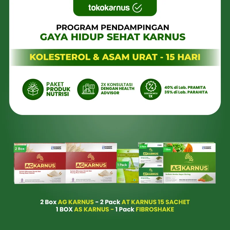 PAKET PPGK - KOLESTEROL Dan ASAM URAT 15 Hari - 2